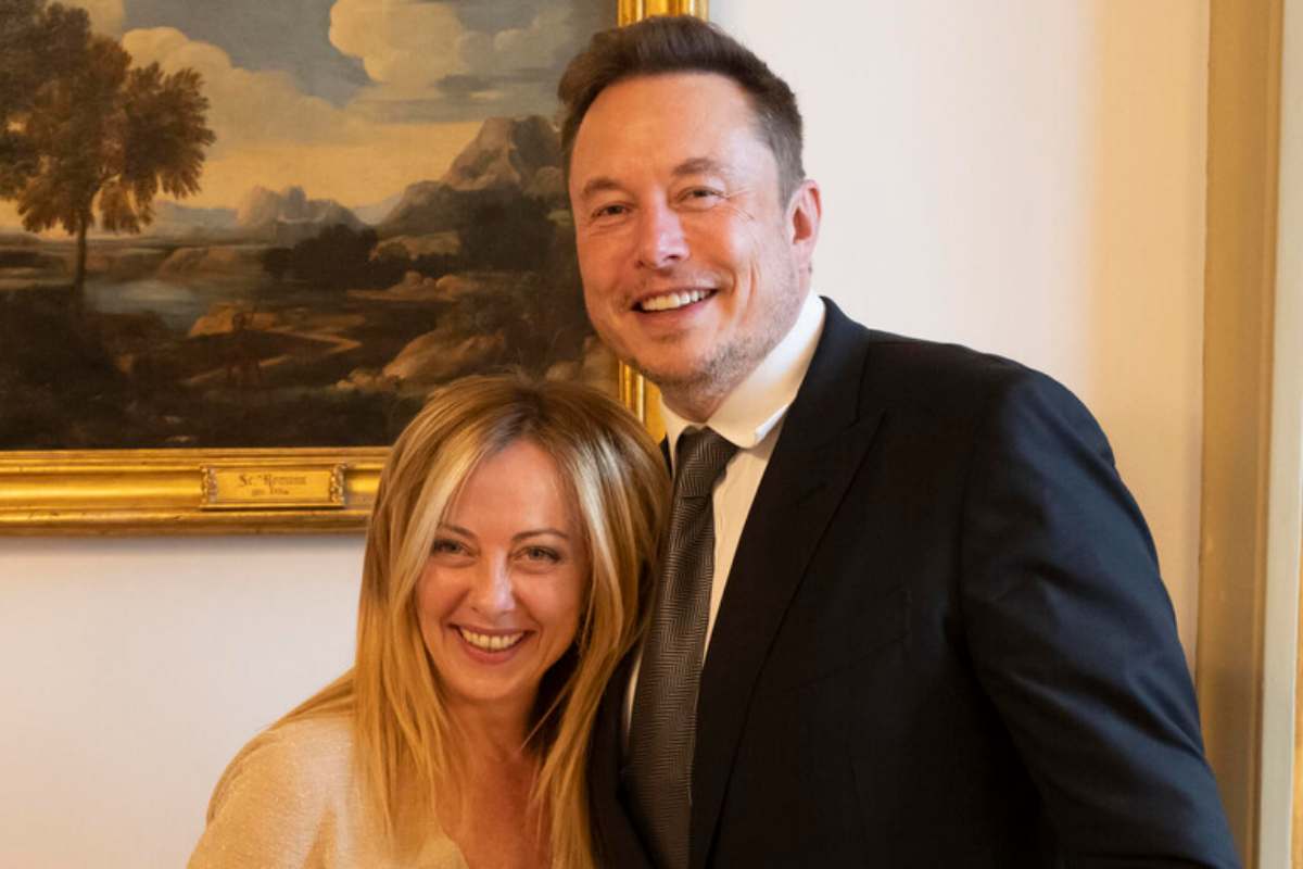 giorgia meloni con elon musk