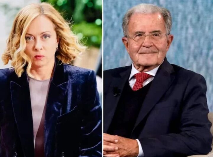 Giorgia Meloni e Romano Prodi