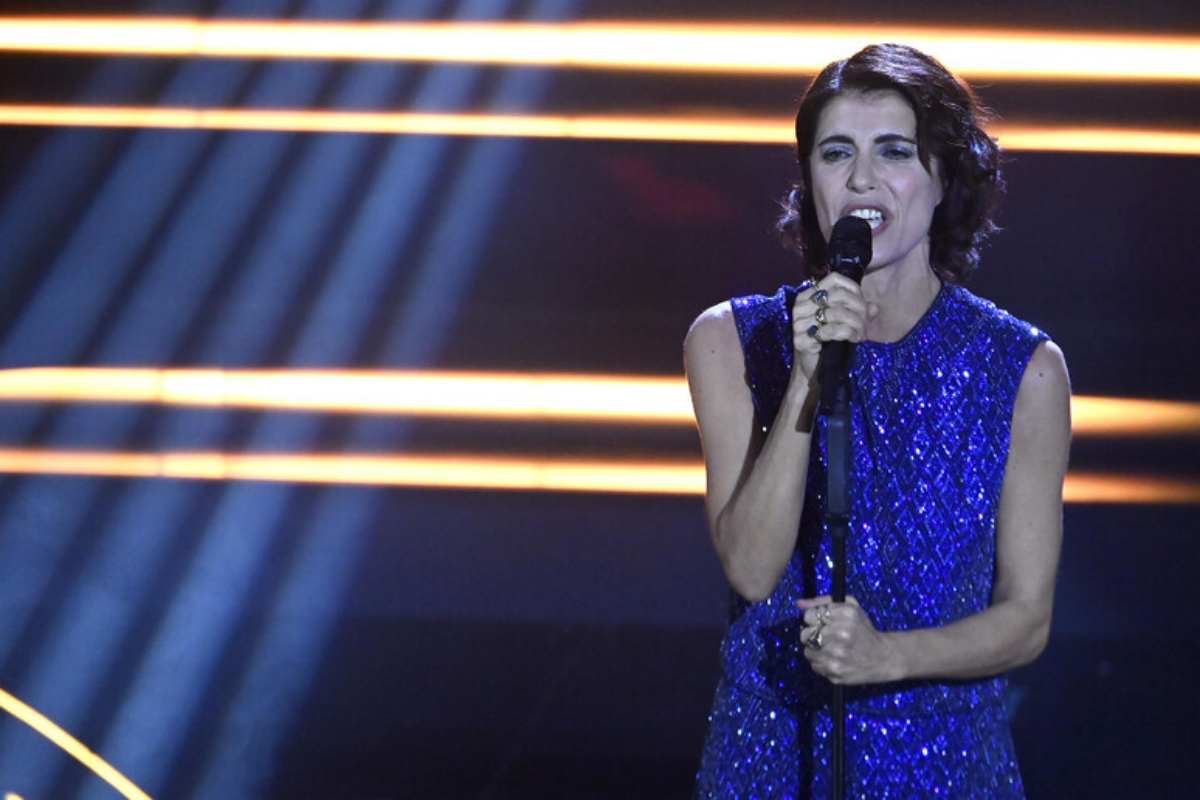 giorgia sul palco di sanremo