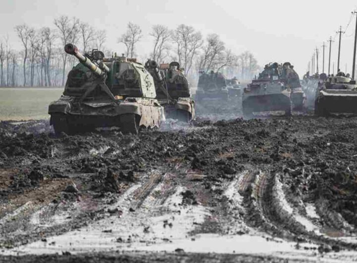 Uno scatto della guerra in Ucraina