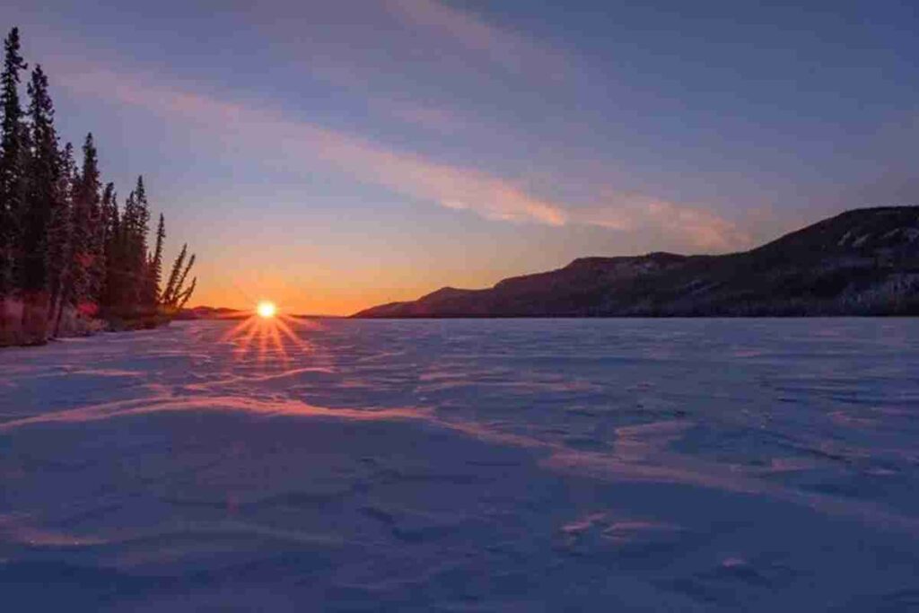 Un paesaggio innevato