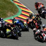 una fase di una gara di motogp