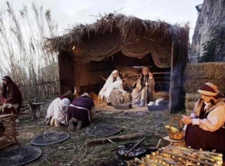 Natività di Gesù ricordata in un presepe