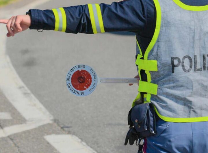 posto di blocco della polizia