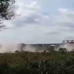 Il ponte che crolla in diretta in Brasile