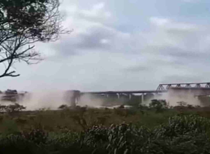 Il ponte che crolla in diretta in Brasile