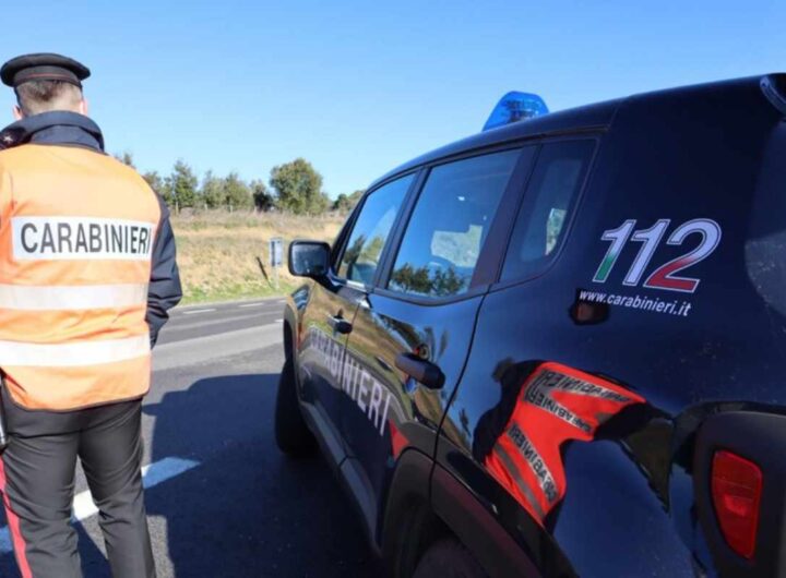 posto di blocco dei carabinieri