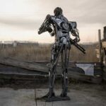 Un robot in assetto di guerra