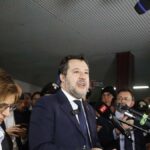 Matteo Salvini in aula a Palermo