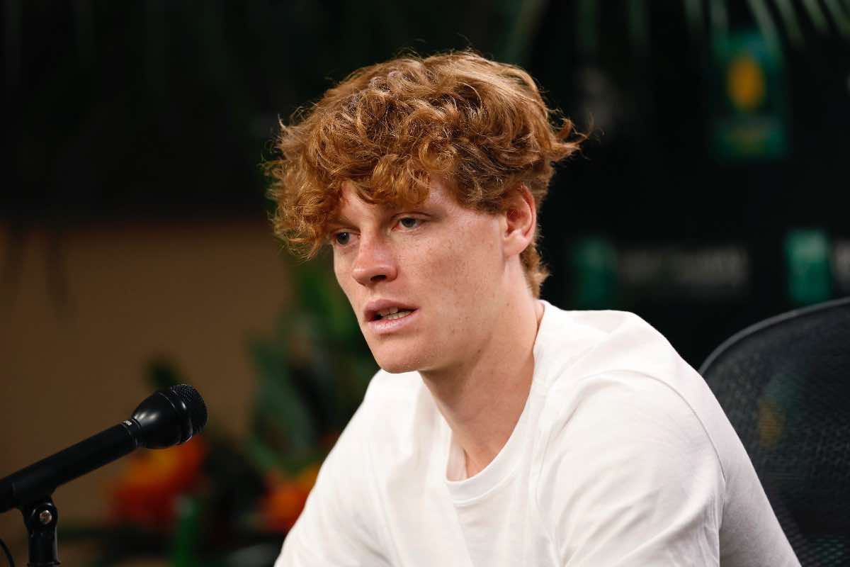 Jannik sinner in conferenza a Indian Wells