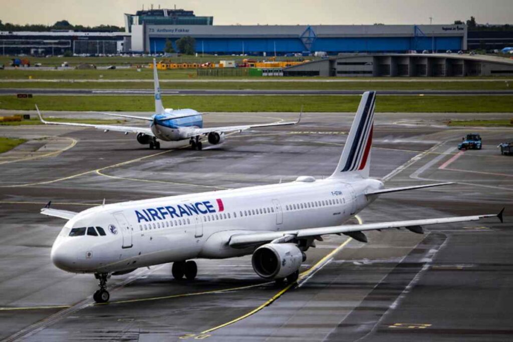 Un aereo della compagnia AirFrance