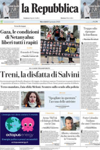 La Repubblica del 15 gennaio