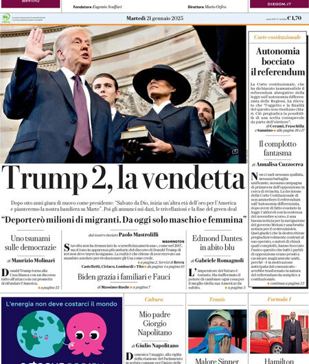 La Repubblica del 21 gennaio