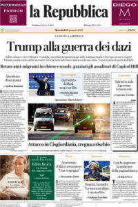 La Repubblica del 22 gennaio