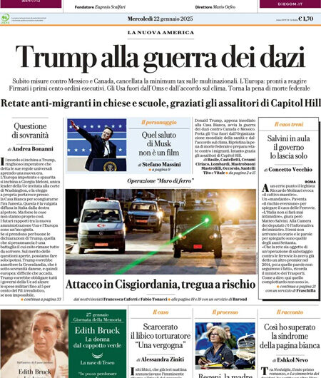 La Repubblica del 22 gennaio