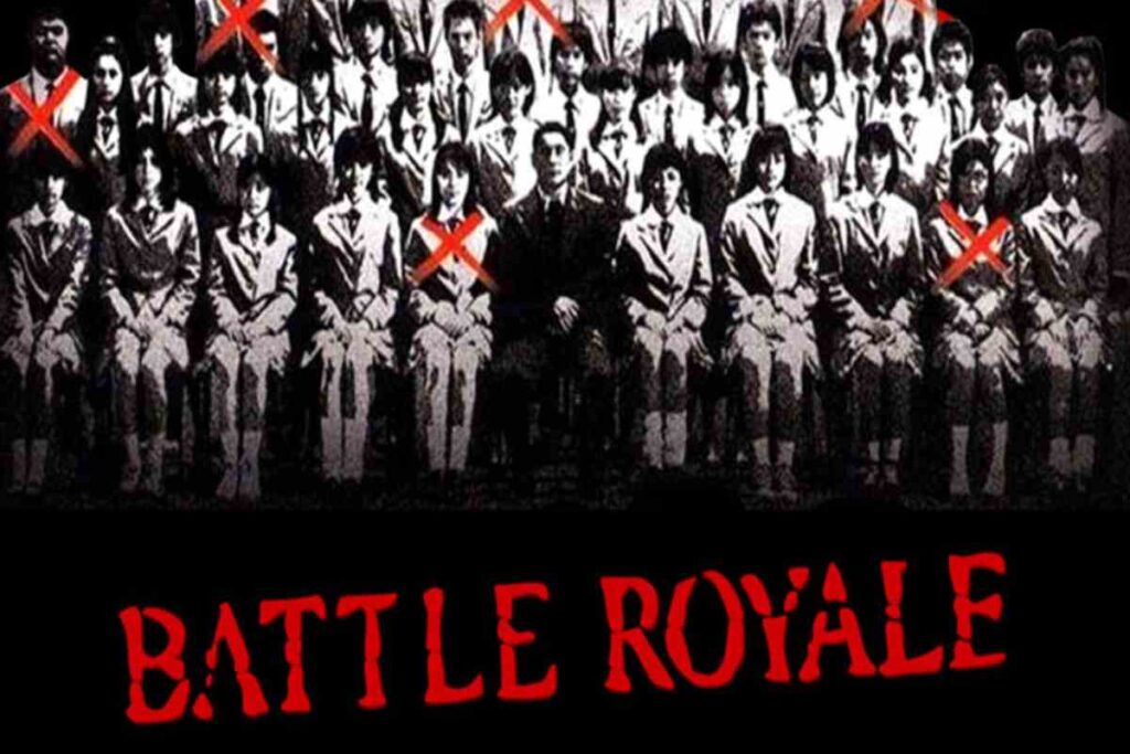 La locandina del film Battle Royale, di Kinji Fukasaku