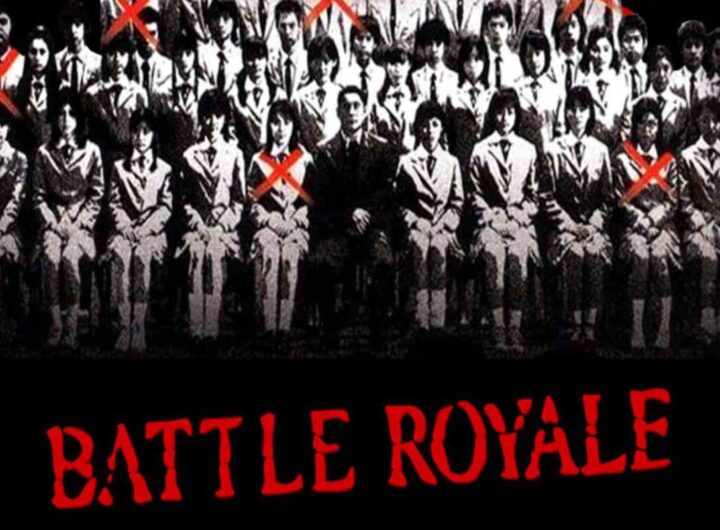 La locandina del film Battle Royale, di Kinji Fukasaku