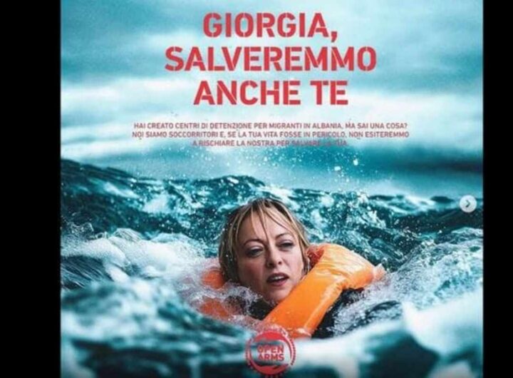 Giorgia Meloni campagna migranti Open Arms