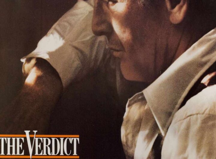 La locandina del film Il verdetto di Sidney Lumet, con l'attore Paul Newman in evidenza