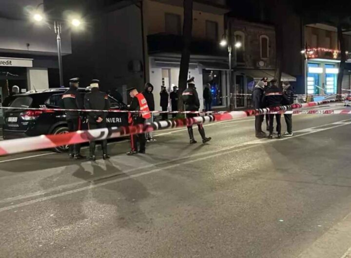 Una scena dell'aggressione subita da un carabiniere a capodanno