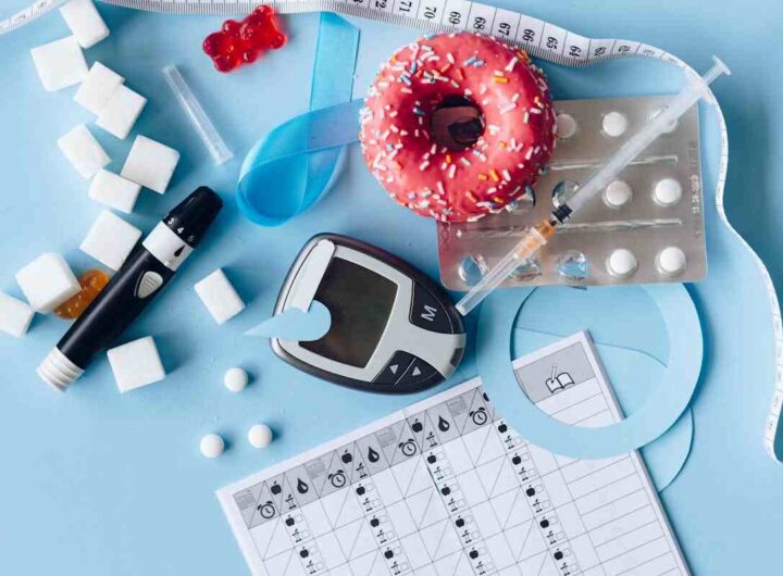 insieme di indicatori del diabete e della misurazione di glicemia