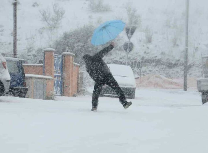 giornata di neve e freddo