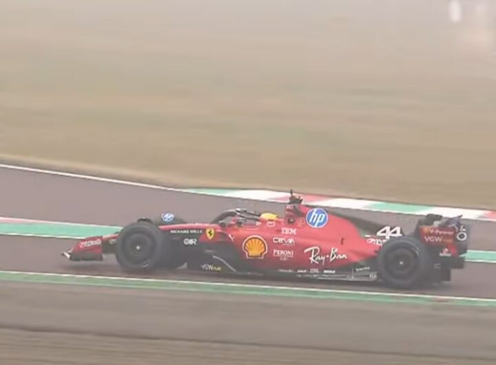 hamilton in ferrari