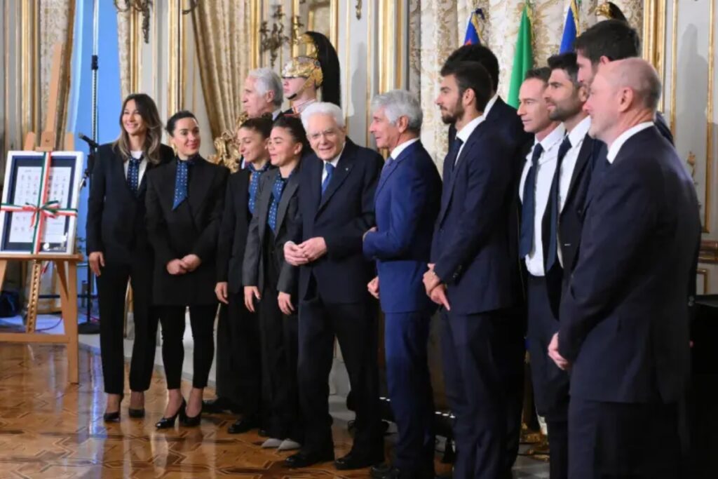 mattarella riceve gli azzurri del tennis