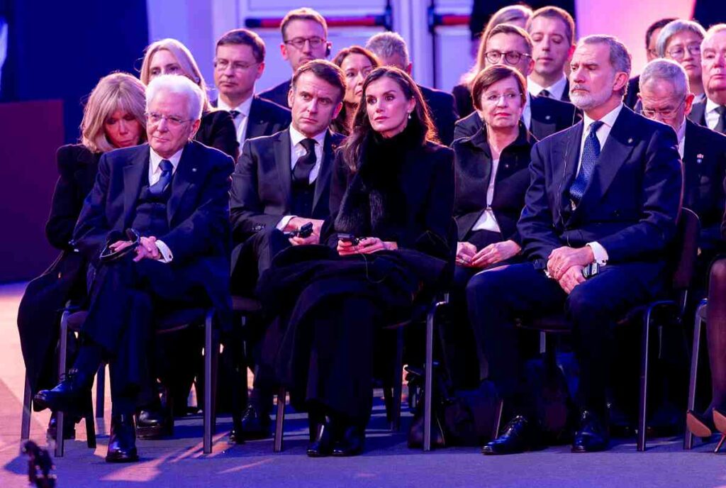 Il Presidente della Repubblica Sergio Mattarella in occasione della partecipazione alla commemorazione dell'LXXX Anniversario della liberazione del Campo di Auschwitz-Birkenau