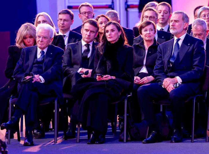 Il Presidente della Repubblica Sergio Mattarella in occasione della partecipazione alla commemorazione dell'LXXX Anniversario della liberazione del Campo di Auschwitz-Birkenau