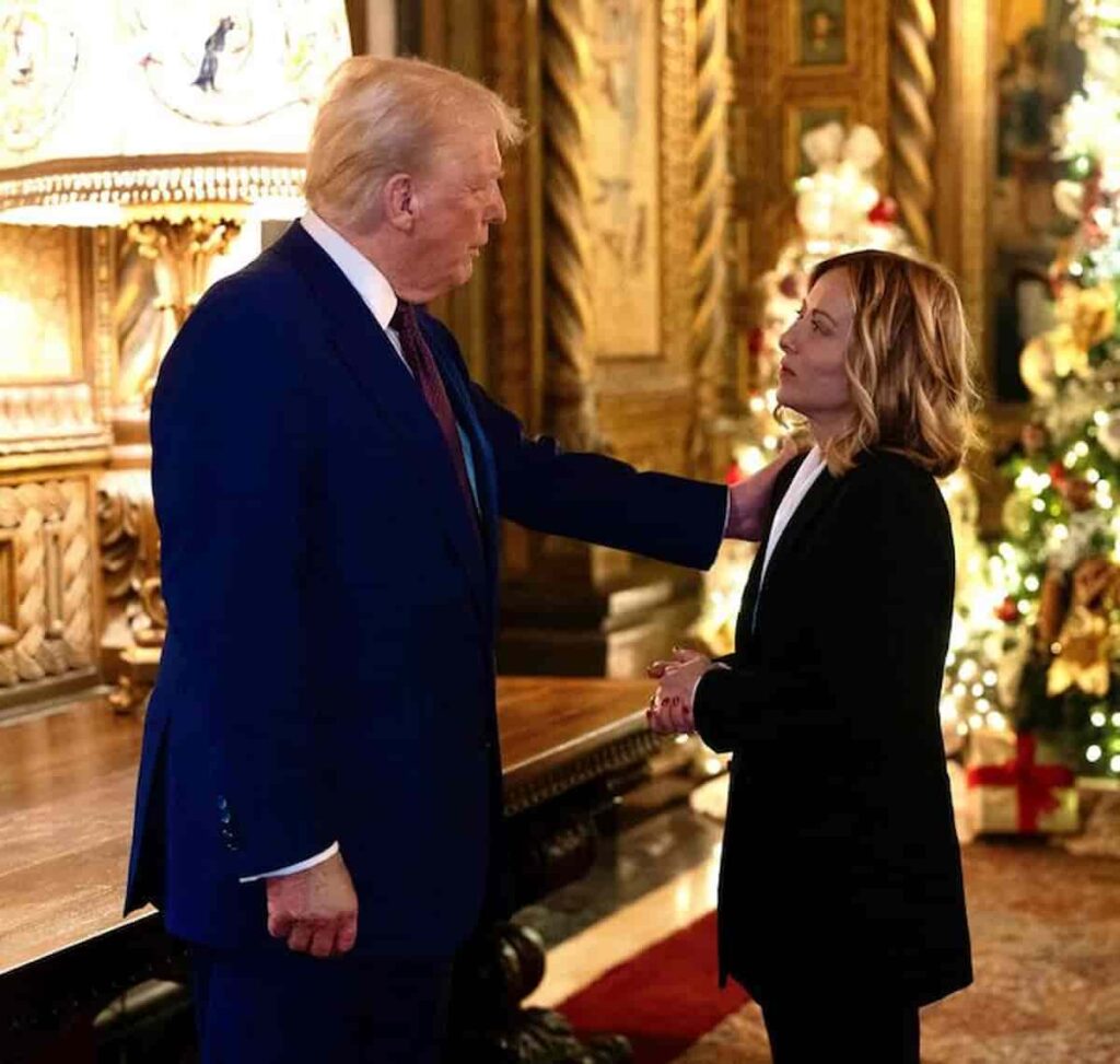 Giorgia Meloni e Trump