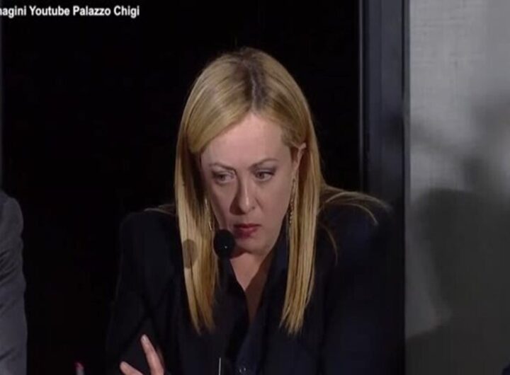 Giorgia Meloni a Cutro