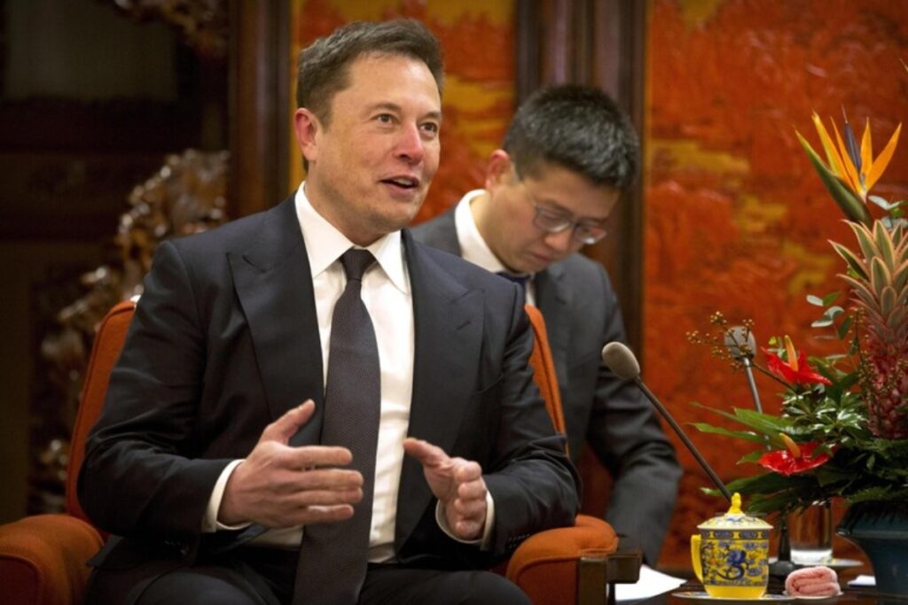 elon musk in cina