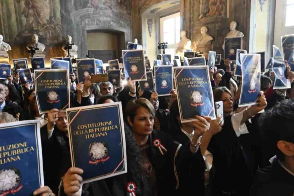 Magistrati protestano a Napoli contro la politica di Nordio