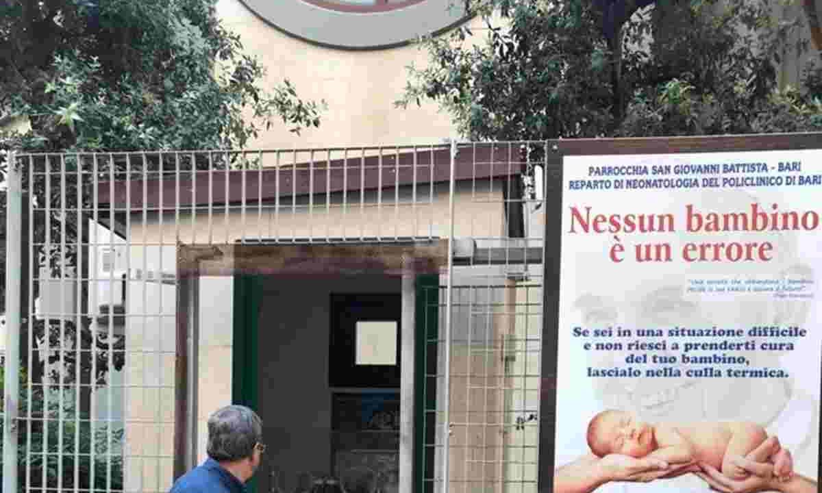 La chiesa di Bari dove è stato trovato il neonato morto