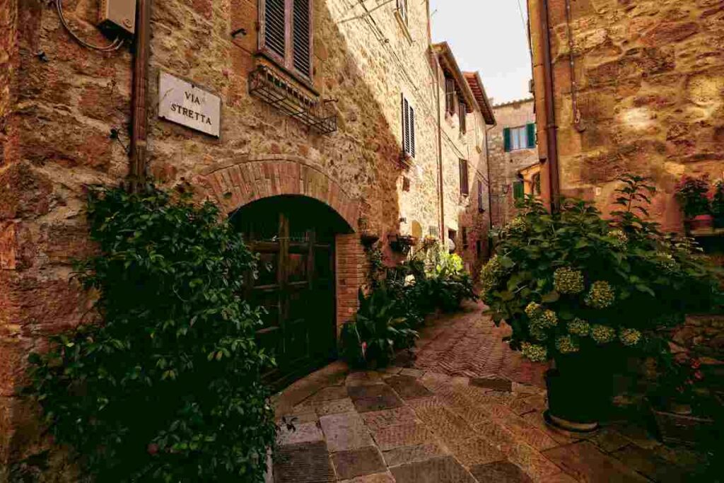 un vicolo di Pienza, Siena