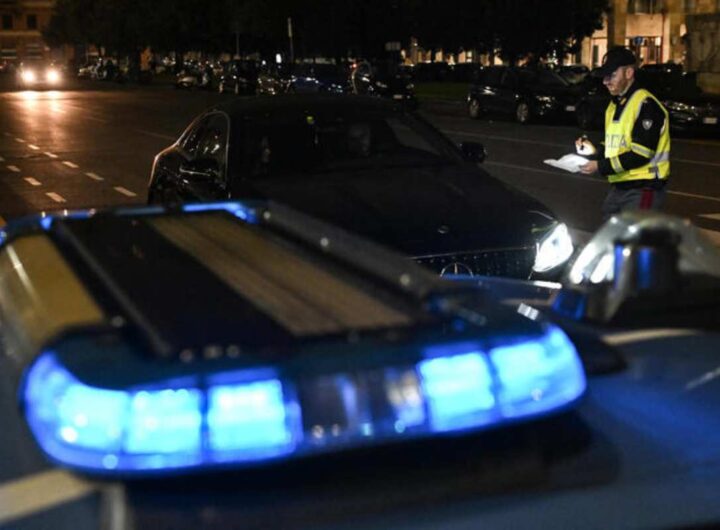 polizia per strada