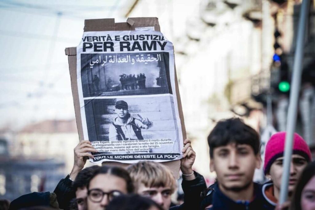 manifestazione per ramy