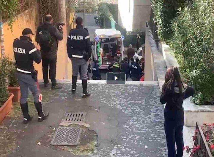 Soccorsi nella clinica dove si è ferito un 29enne a Roma