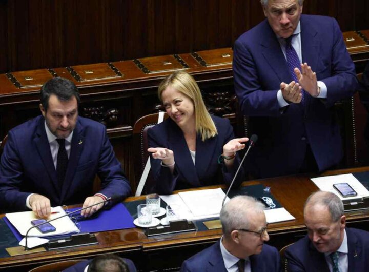 Tajani, Meloni e Salvini