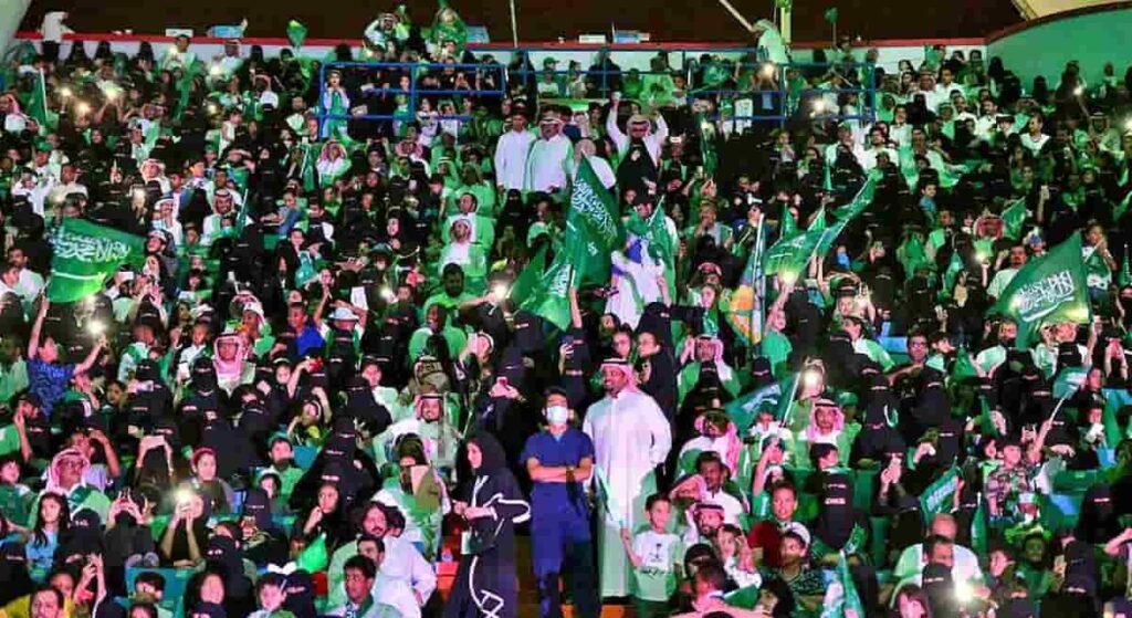 Tifosi di calcio in Arabia