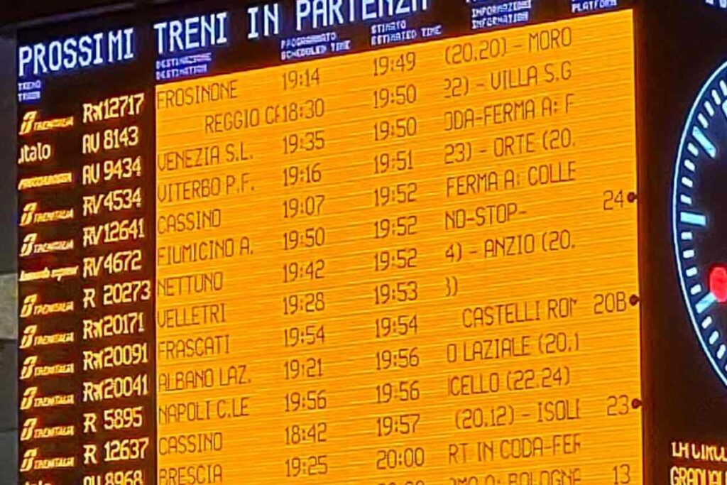 treni in ritardo