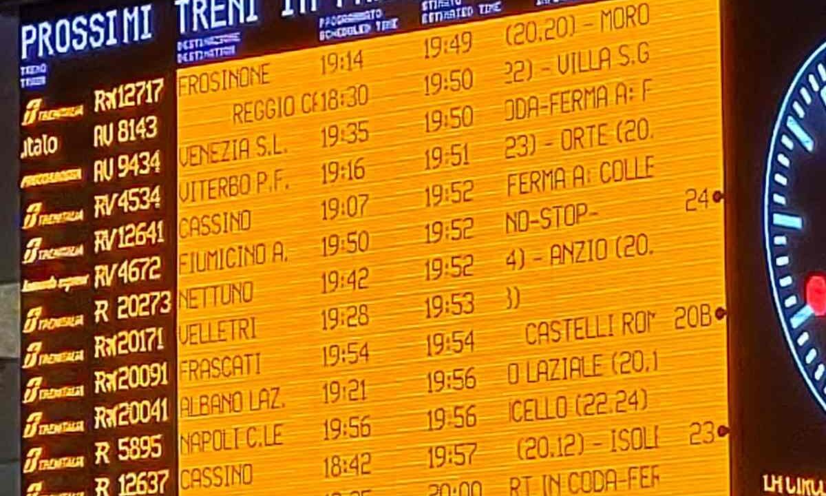 treni in ritardo