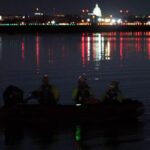 washington sul fiume potomac dopo il disastro aereo