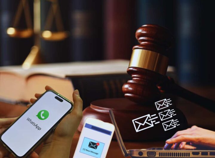 whatsapp, sms. mail come prove in tribunale