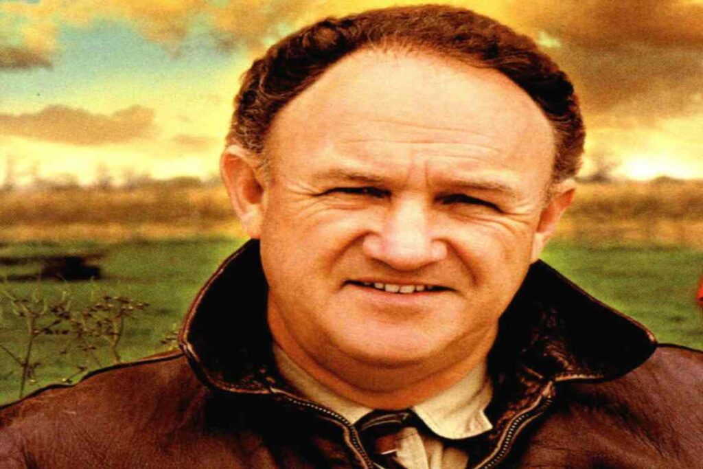 L'attore Gene Hackman sulla locandina del film Colpo vincente