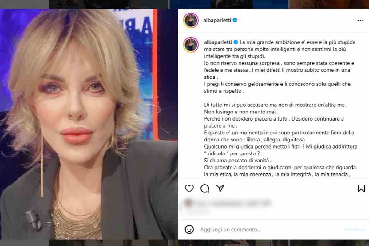 Alba Parietti post