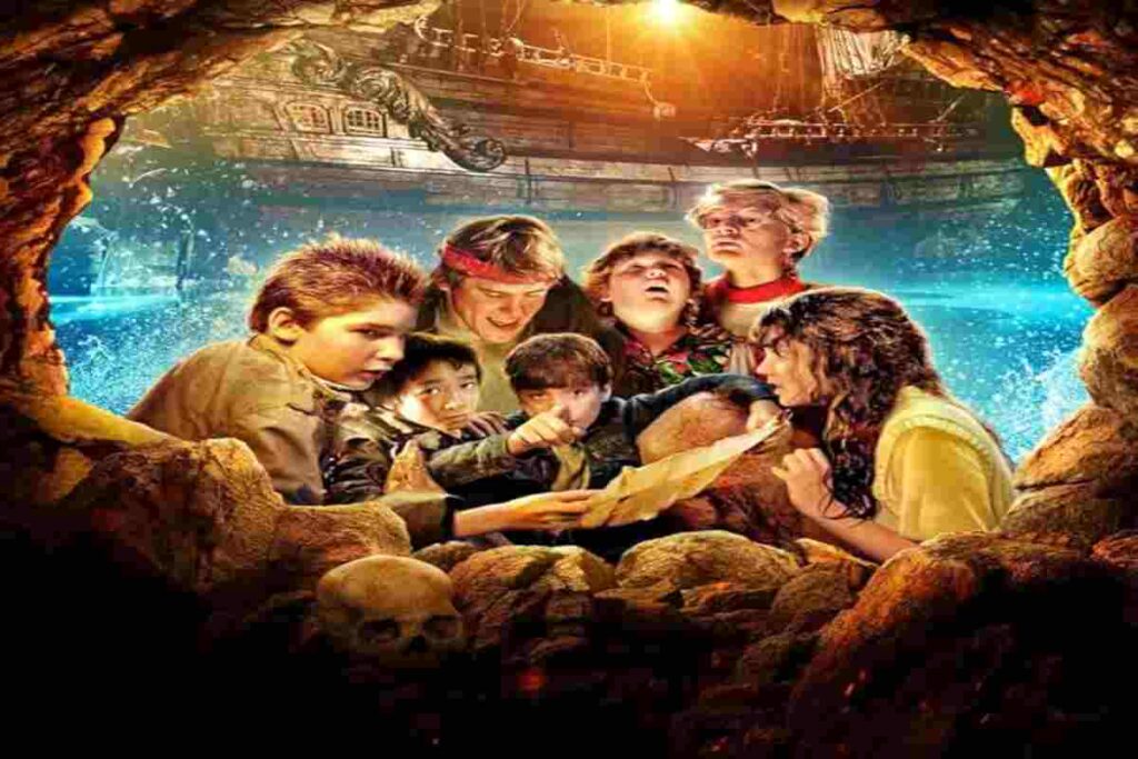 La locandina del film I Goonies, di Richard Donner