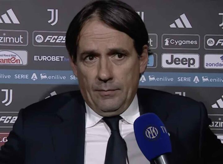 Inzaghi intervistato dopo Juve-Inter