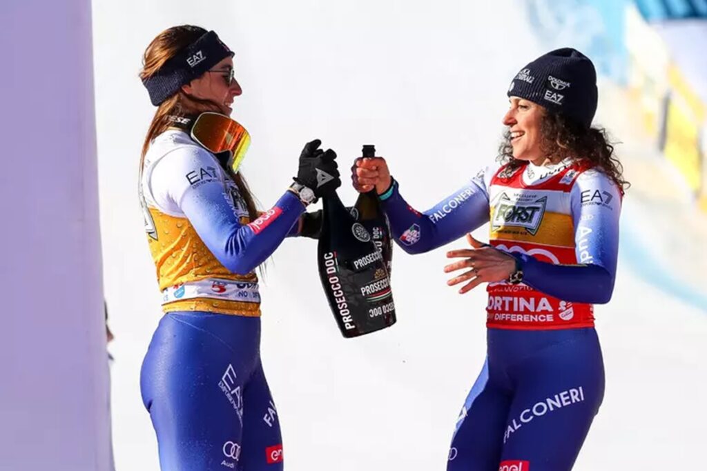 Federica Brignone e Sofia Goggia